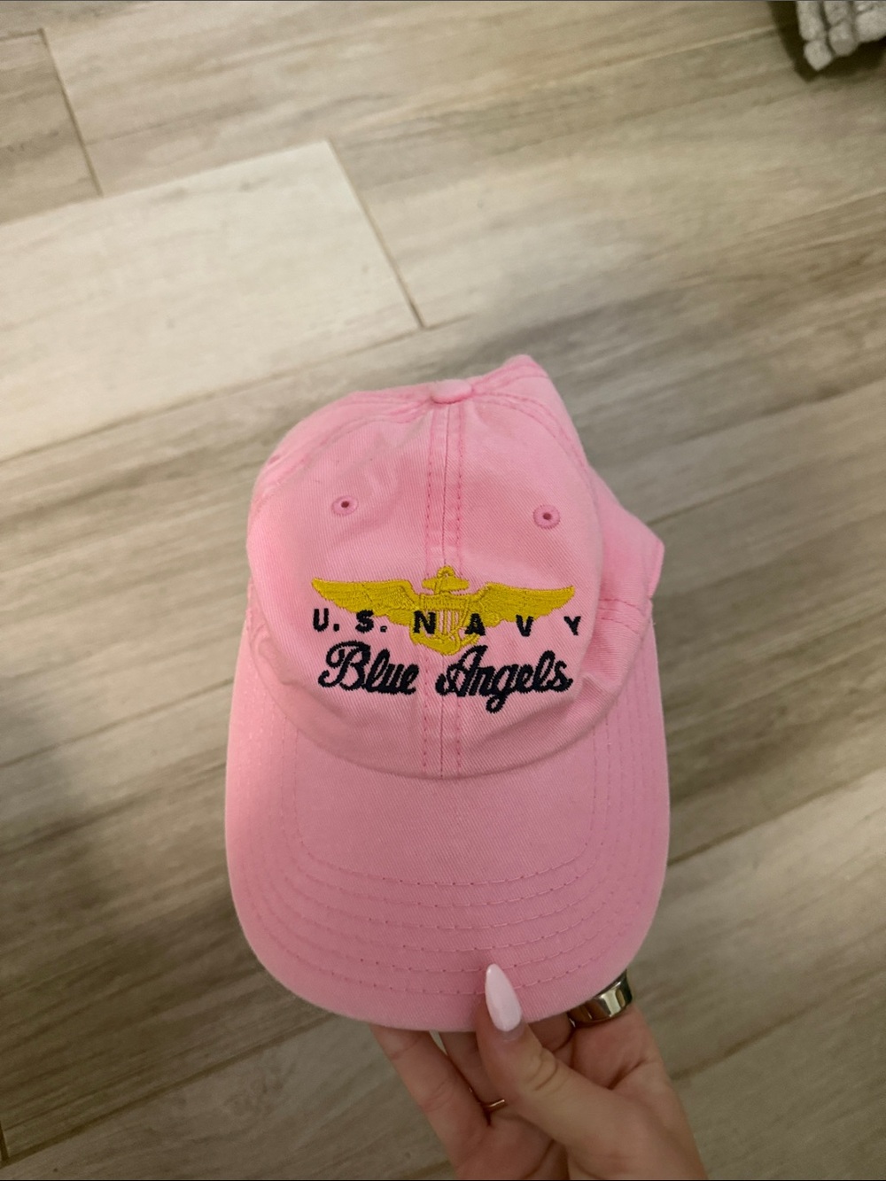 OTTO Pink U.S. Navy Blue Angels Embroidered Baseball Cap